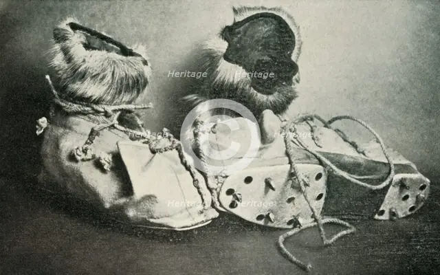 'Finnesko with Crampons', c1910–1913, (1913). Artist: Herbert Ponting.