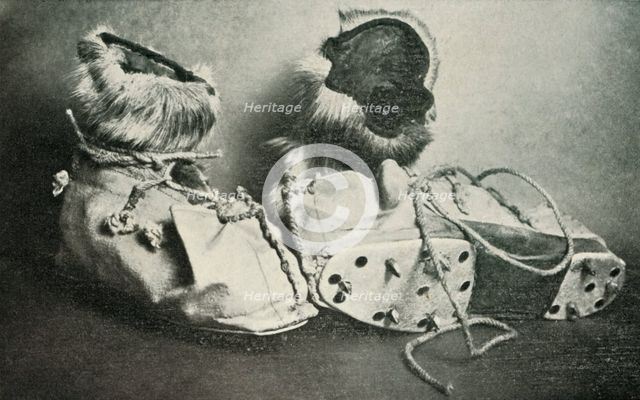 'Finnesko with Crampons', c1910–1913, (1913). Artist: Herbert Ponting.