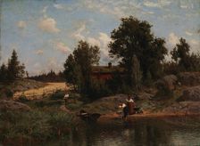 Finnish archipelago landscape, 1872. Creator: Hjalmar Munsterhjelm