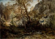 Finnish Forest Landscape, 1859. Creator: Werner Holmberg