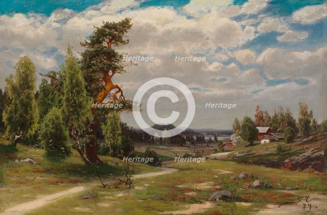 Finnish Landscape in Summer, 1879. Creator: Fanny Churberg.