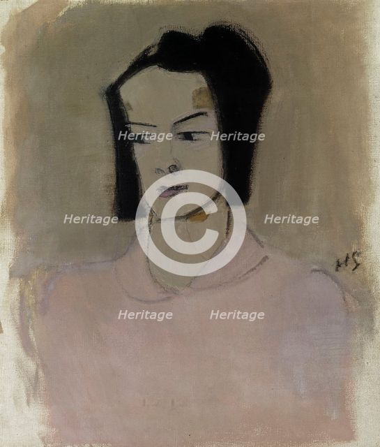 Finnish Nurse III (Ester Räihä), 1943. Creator: Helene Schjerfbeck.