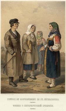 Finns of the St. Petersburg province. (Izhorians), 1862. Creator: Karlis Huns