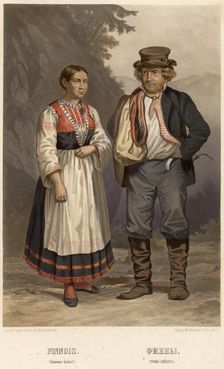 Finns. (Suoma-layzet), 1862. Creator: A Derzhanovskii