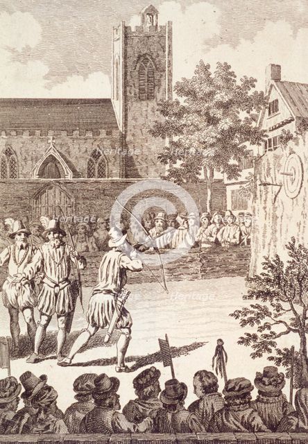Finsbury Fields, London, c1600. Artist: Anon