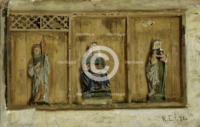 Finström church altar cabinet, 1871. Creator: Karl Emanuel Jansson.