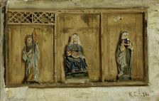 Finström church altar cabinet, 1871. Creator: Karl Emanuel Jansson