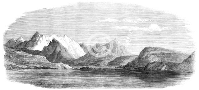 Fiord of Kangerlic, South Greenland, in the Month of August, 1856.  Creator: Unknown.