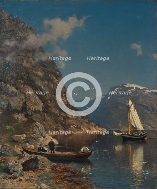 Fiord Landscape, 1877. Creator: Morten Müller.
