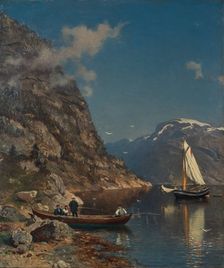 Fiord Landscape, 1877. Creator: Morten Müller