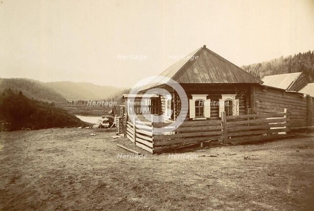 Fir house in the village of Beloretsky, 1909. Creator: Nikolai Georgievich Katanaev.