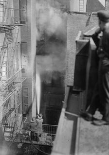 Fire, 6th Ave. & 18th, 1916. Creator: Bain News Service