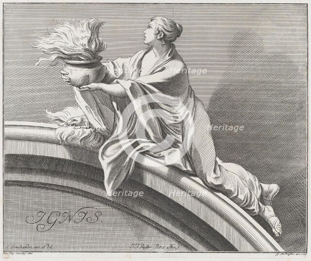 Fire, 1735. Creator: Johann Justin Preissler.