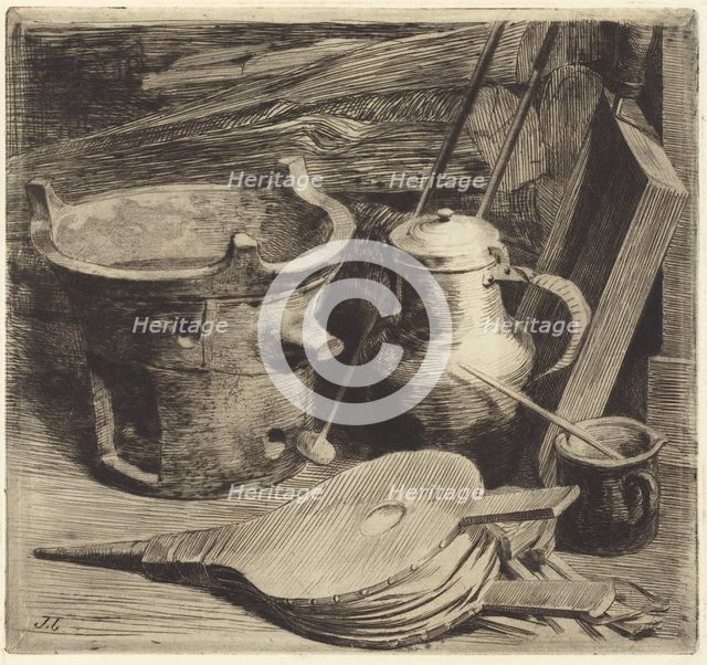 Fire, 1863. Creator: Jules-Ferdinand Jacquemart.