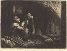 Fire, 3rd plate (L'incendie). Creator: Alphonse Legros