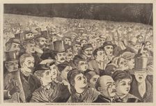 Fire Works on the Night of the Fourth of July, published 1868. Creator: Winslow Homer