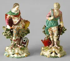 Fire and Earth (originally titled War and Peace), 1765-1769. Creator: Chelsea Porcelain Manufactory