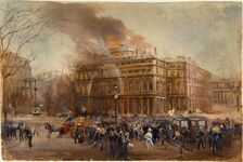 Fire at the Comedie-Francaise, March 8, 1900. Creator: Jean Baptiste Edmond Allouard