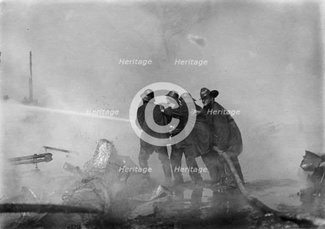 Fire at The Dc Baseball Park (Knows As National Park or Boundary Field), Washington, D.C., Mar 1911. Creator: Harris & Ewing.
