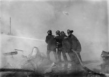 Fire at The Dc Baseball Park (Knows As National Park or Boundary Field), Washington, D.C., Mar 1911. Creator: Harris & Ewing
