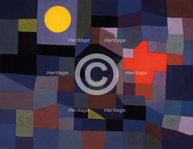 Fire at Full Moon. Artist: Klee, Paul (1879-1940)