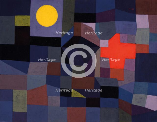 Fire at Full Moon. Artist: Klee, Paul (1879-1940)