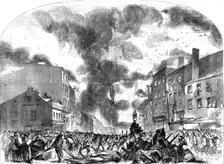 Fire at Messrs Harper and Brothers Printing and Publishing Establishment, New York 1854. Creator: Unknown
