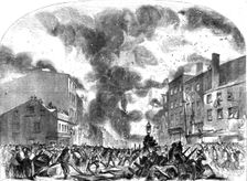 Fire at Messrs Harper and Brothers Printing and Publishing Establishment, New York 1854. Creator: Unknown