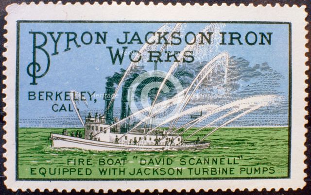 Fire boat 'David Scannell'. Artist: Unknown