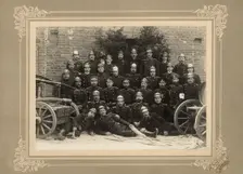 Fire brigade of the Krasnoyarsk Volunteer Fire Society, 1910. Creator: I. Upatkin