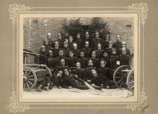 Fire brigade of the Krasnoyarsk Volunteer Fire Society, 1910. Creator: I. Upatkin