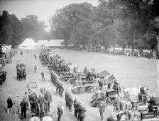 Fire brigade rally at Blenheim Palace, Oxfordshire, c1860-c1922. Artist: Henry Taunt