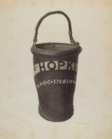 Fire Bucket, c. 1939. Creator: Carl Buergerniss