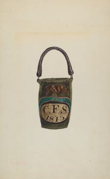 Fire Bucket, c. 1939. Creator: Marion E. Herrick