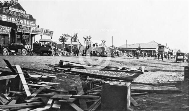 Fire Damage, D.A. Menzies and Primary Producers Bank, 1926. Creator: Jack Bain.