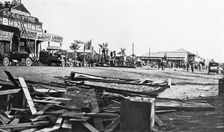 Fire Damage, D.A. Menzies and Primary Producers Bank, 1926. Creator: Jack Bain