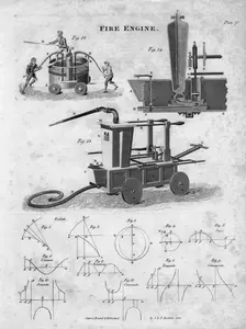 Fire engine, 1820. Artist: J & T Bartlett