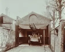 Fire engine at Streatham Fire Station, London, 1903