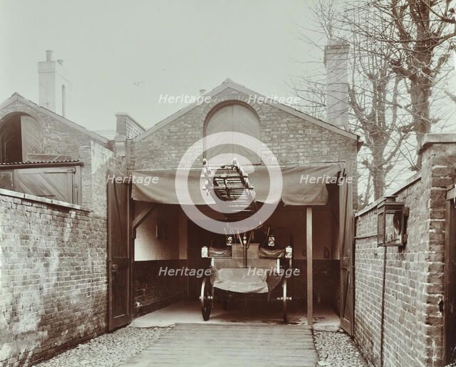 Fire engine at Streatham Fire Station, London, 1903. Artist: Unknown.