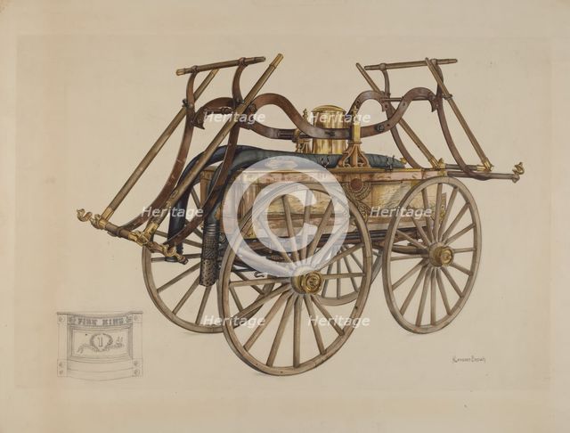 Fire Engine, c. 1938. Creator: H. Langden Brown.
