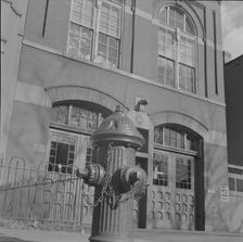 Fire engine house number four, Washington, D.C., 1943. Creator: Gordon Parks