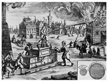 Fire engine on a sledge, 1662 (1956)
