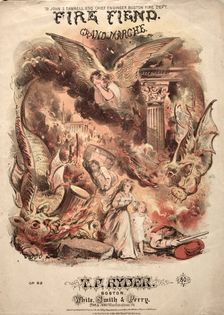 Fire Fiend - Sheet Music Cover. Creator: Winslow Homer (American, 1836-1910)