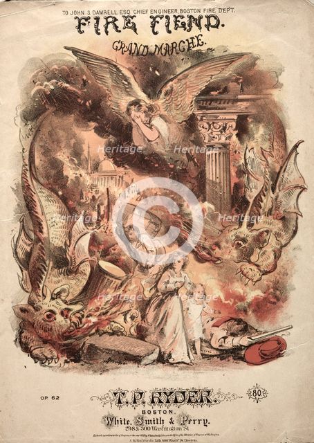 Fire Fiend - Sheet Music Cover. Creator: Winslow Homer (American, 1836-1910).