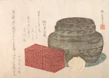 Fire-Holder and Tea-Box, 19th century., 19th century. Creator: Shinsai