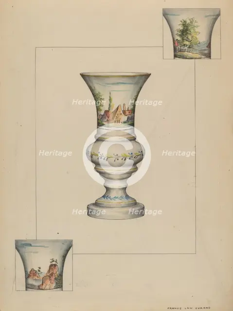Fire Lighter Vase, 1935/1942. Creator: Francis Law Durand.