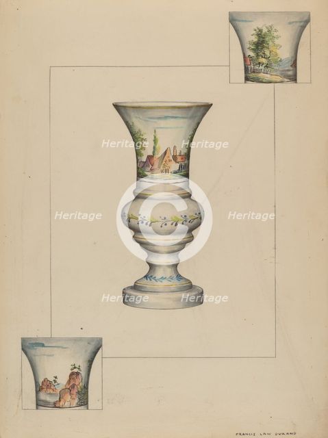 Fire Lighter Vase, 1935/1942. Creator: Francis Law Durand.