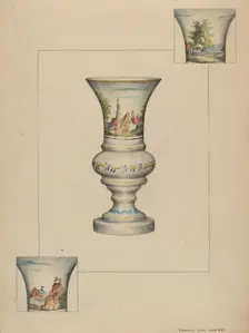 Fire Lighter Vase, 1935/1942. Creator: Francis Law Durand