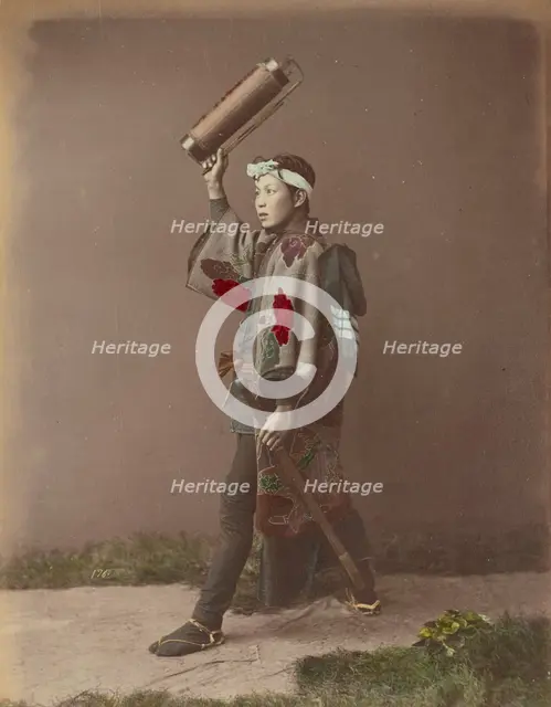 Fire Man, 1870s-1890s. Creator: Kusakabe Kimbei.