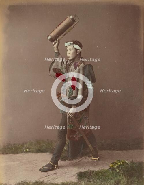 Fire Man, 1870s-1890s. Creator: Kusakabe Kimbei.